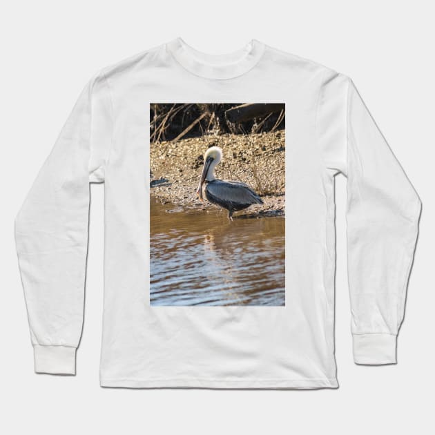 Wader bird Long Sleeve T-Shirt by KensLensDesigns